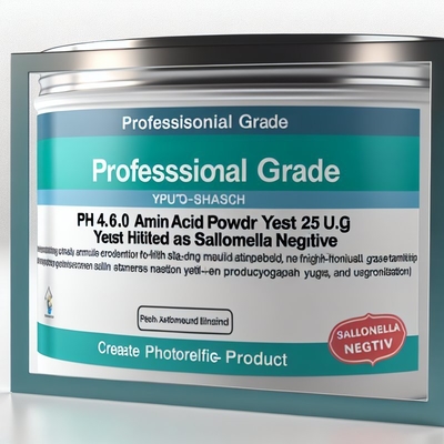 pH 4.0-6.0 مسحوق الأحماض الأمينية مع الخميرة 25CFU/g Max Salmonella Negative Professional Grade