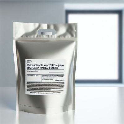 خميرة قابلة للذوبان في الماء 25 وحدة مستعمرة/جم كحد أقصى إجمالي المستعمرات 1000 وحدة مستعمرة/جم كحد أقصى حل B2B فعال
