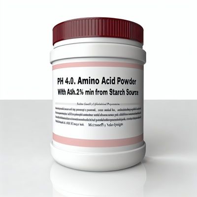 مسحوق الأحماض الأمينية بدرجة حموضة 4.0-6.0 مع رماد 0.2% كحد أدنى من مصدر النشا